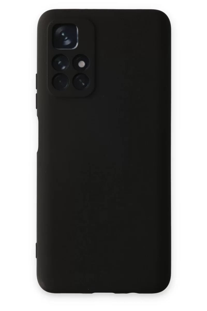 Xiaomi Redmi Note 11T Kılıf Nano içi Kadife Silikon - Siyah