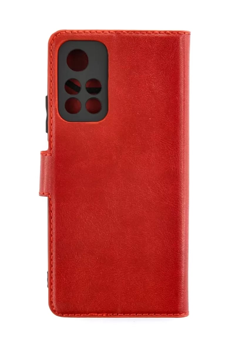 Xiaomi Redmi Note 11T Kılıf Trend S Plus Kapaklı Kılıf - Kırmızı
