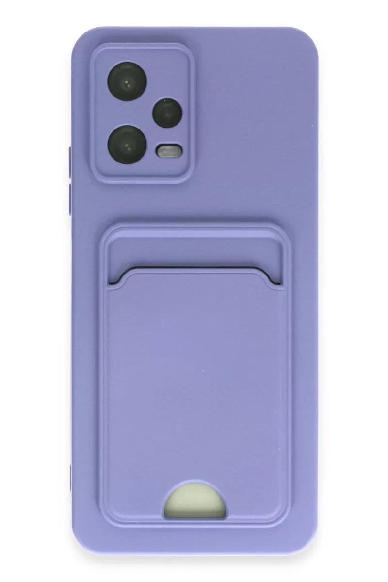 Xiaomi Redmi Note 12 4G Kılıf Kelvin Kartvizitli Silikon - Lila