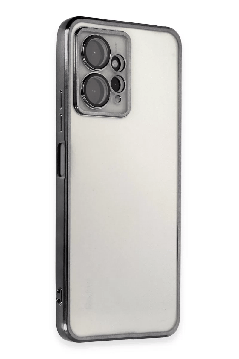 Xiaomi Redmi Note 12 4G Kılıf Lensli Silikon - Siyah