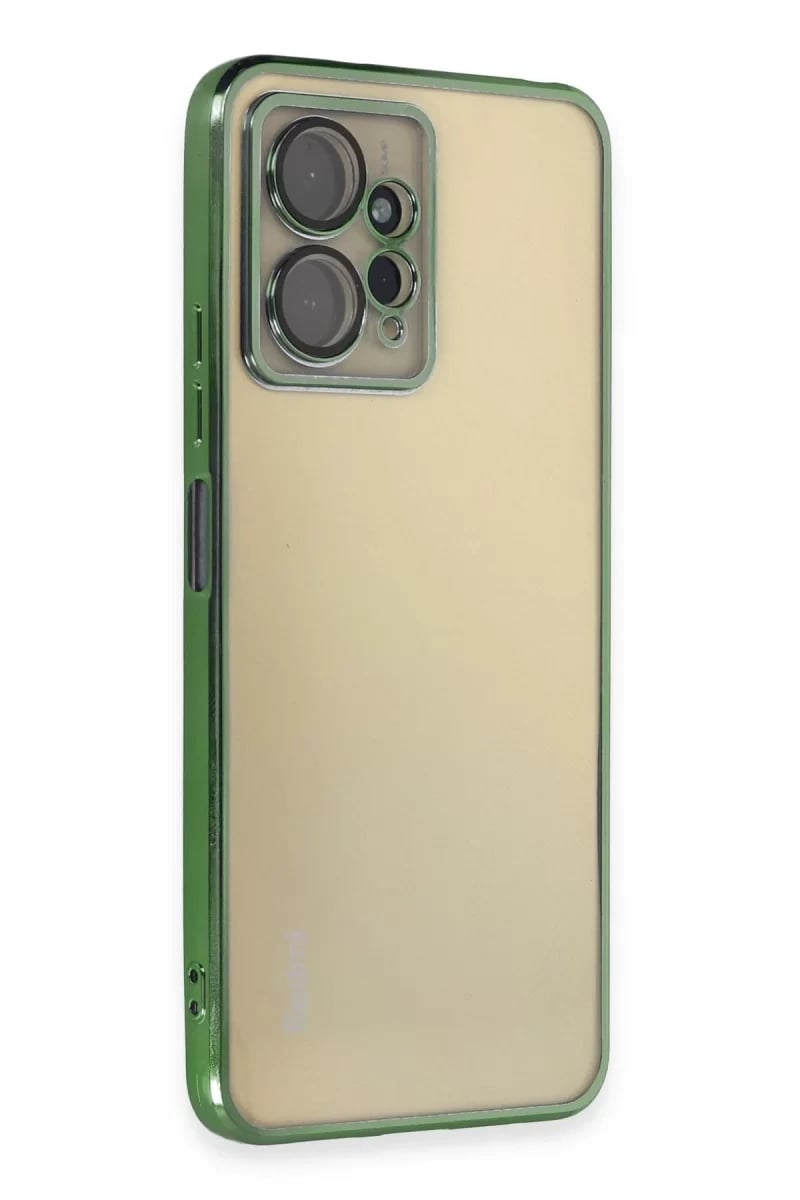 Xiaomi Redmi Note 12 4G Kılıf Lensli Silikon - Yeşil