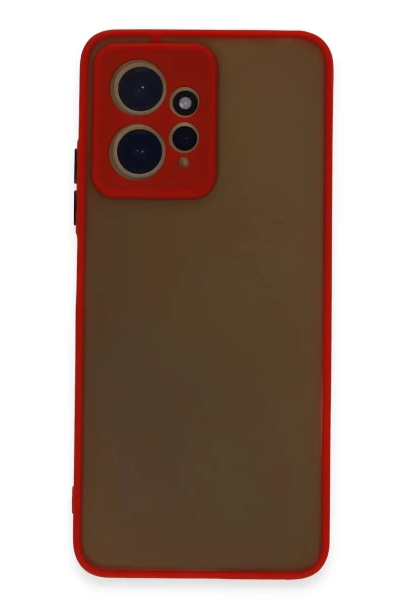Xiaomi Redmi Note 12 4G Kılıf Montreal Silikon Kapak - Kırmızı