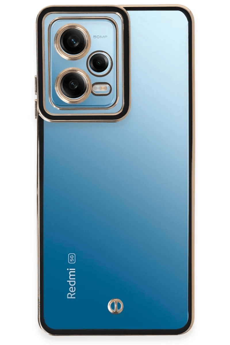 Xiaomi Redmi Note 12 5G Kılıf Liva Lens Silikon - Siyah