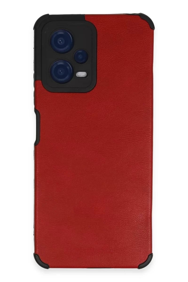 Xiaomi Redmi Note 12 5G Kılıf Loop Deri Silikon - Kırmızı