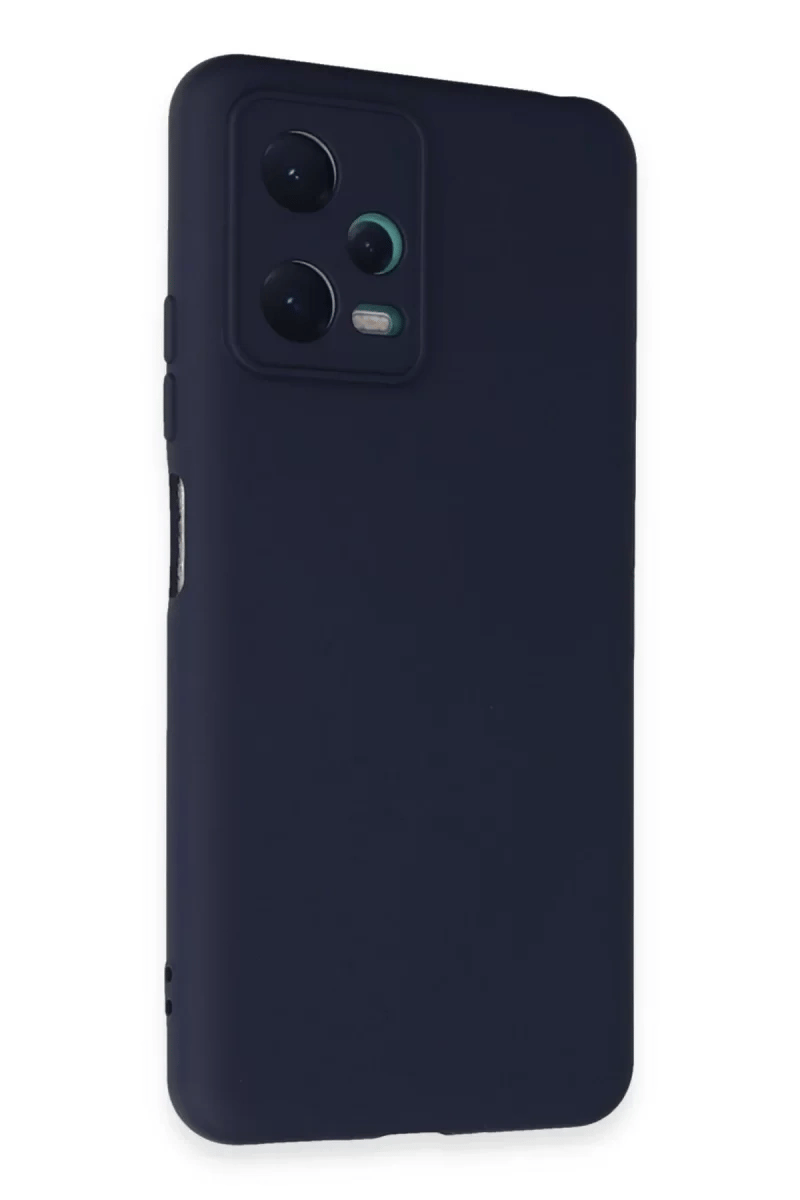 Xiaomi Redmi Note 12 5G Kılıf Nano içi Kadife Silikon - Lacivert
