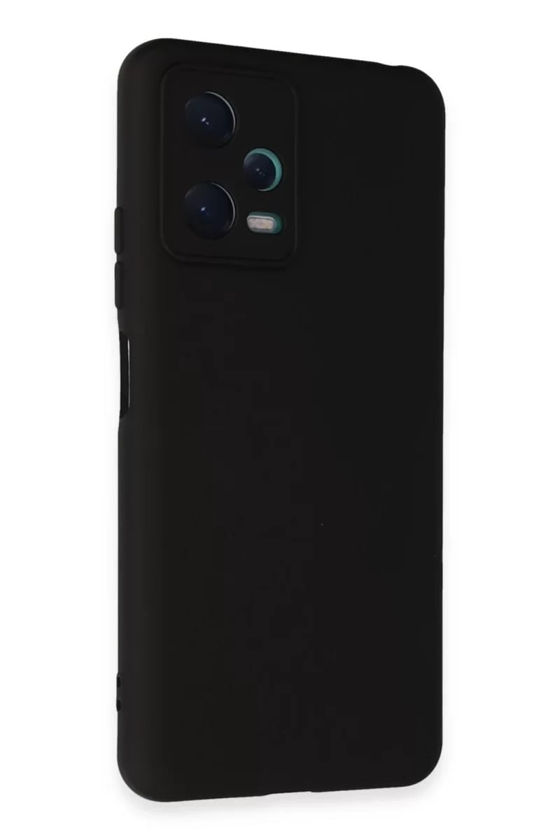 Xiaomi Redmi Note 12 5G Kılıf Nano içi Kadife Silikon - Siyah