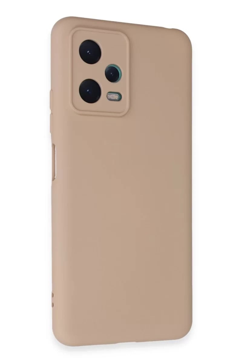 Xiaomi Redmi Note 12 5G Kılıf Nano içi Kadife Silikon - Pudra