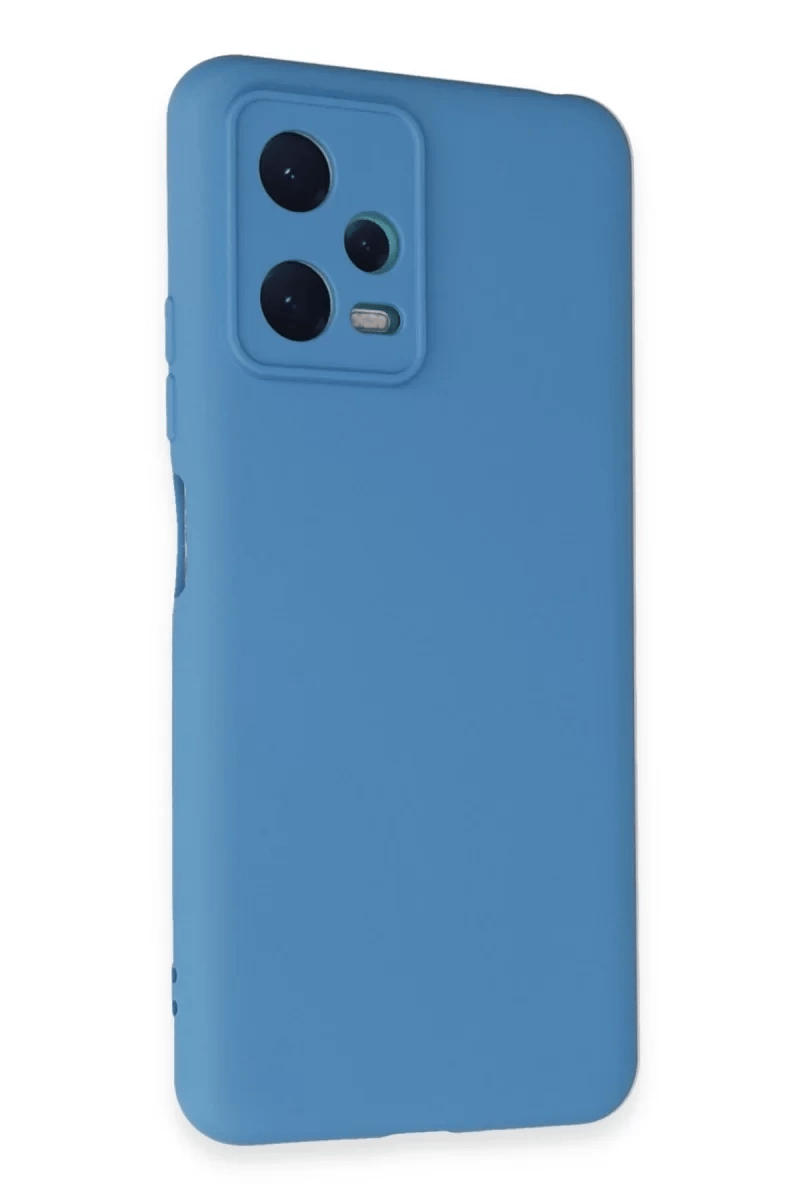 Xiaomi Redmi Note 12 5G Kılıf Nano içi Kadife Silikon - Mavi