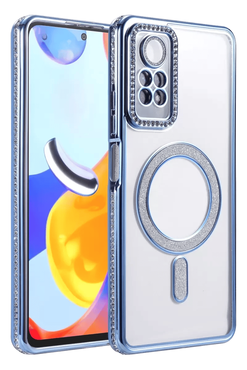 Xiaomi Redmi Note 12 Pro 4G Joke Simli Magneticsafe Kılıf - Mavi