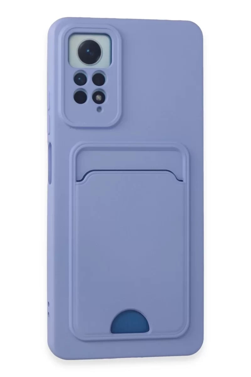 Xiaomi Redmi Note 12 Pro 4G Kılıf Kelvin Kartvizitli Silikon - Lila