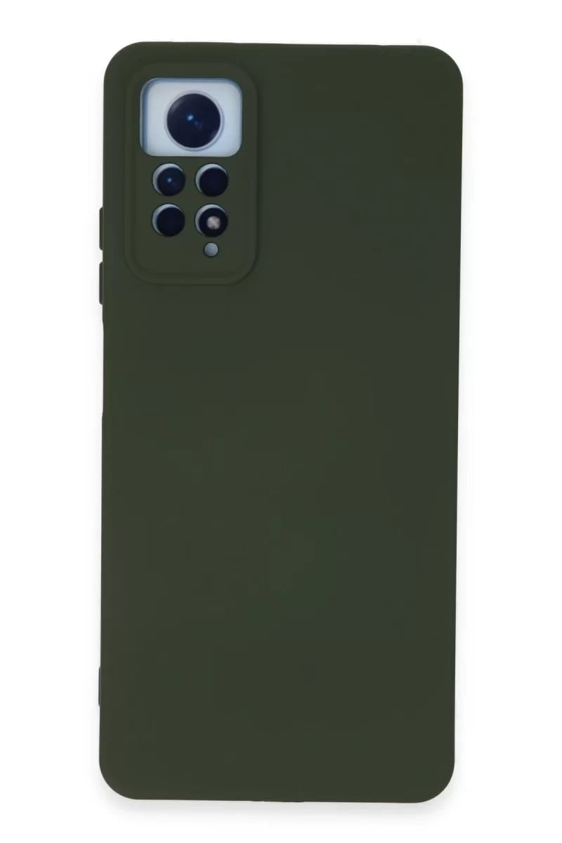 Xiaomi Redmi Note 12 Pro 4G Kılıf Nano içi Kadife Silikon - Koyu Yeşil