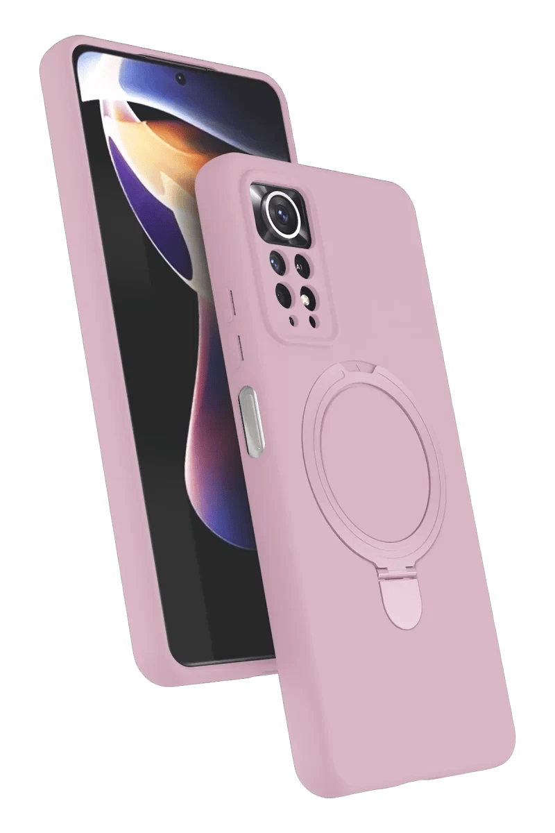 Xiaomi Redmi Note 12 Pro 4G Regal Magsafe Standlı Kapak - Açık Pembe
