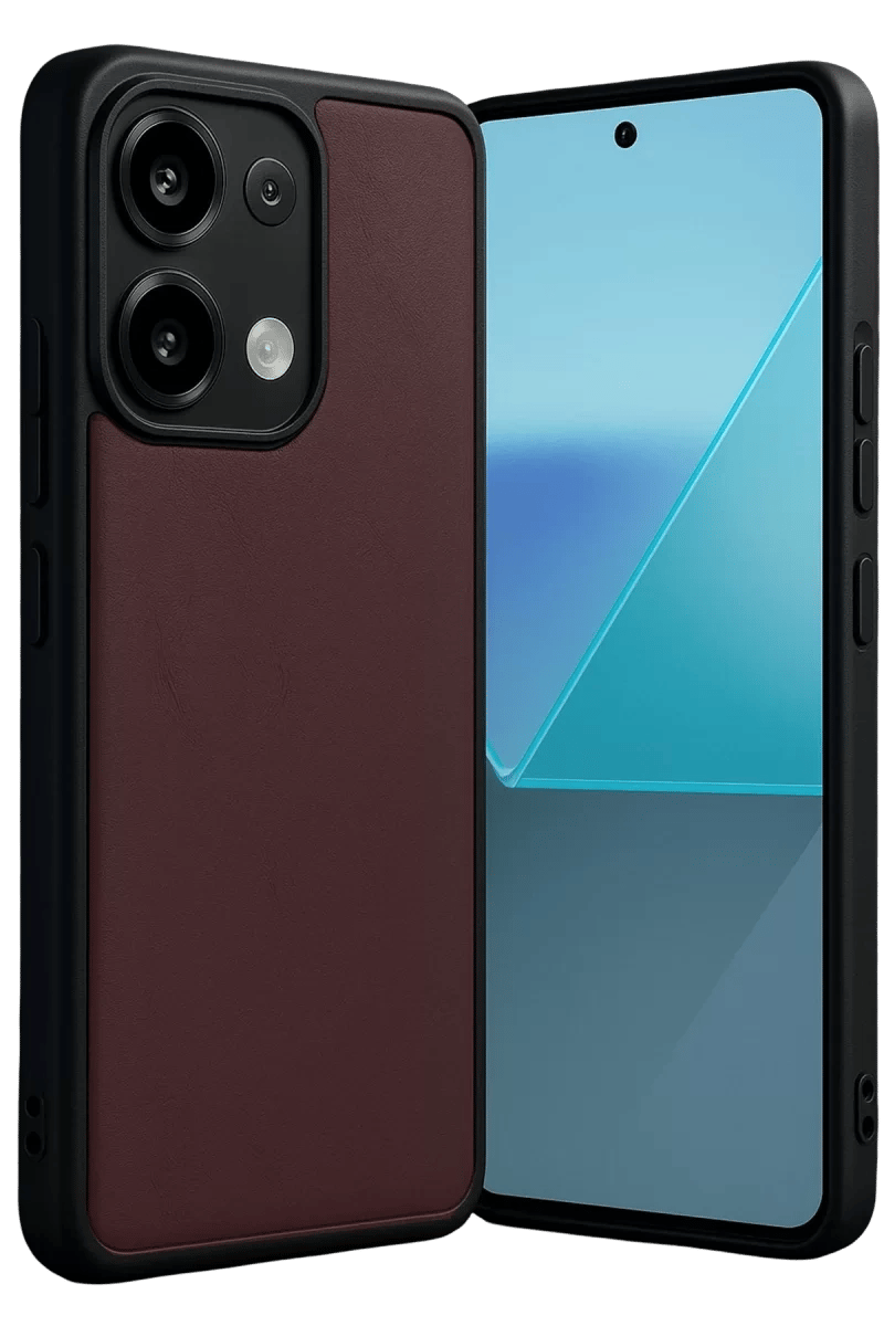 Xiaomi Redmi Note 13 4G Kılıf Aras Deri Kapak - Bordo