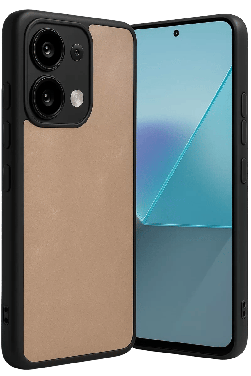 Xiaomi Redmi Note 13 4G Kılıf Aras Deri Kapak - Pudra