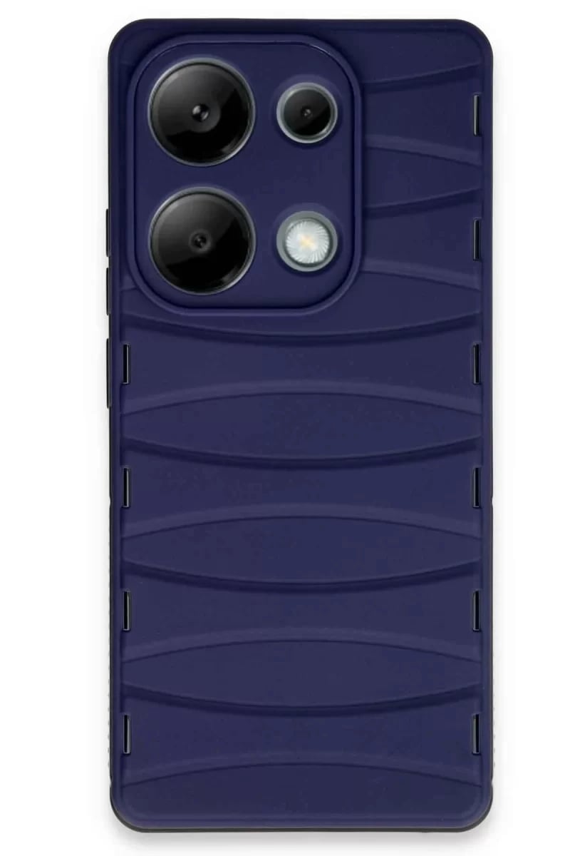 Xiaomi Redmi Note 13 Pro 4G Kılıf Bibercas Silikon Kapak - Lacivert