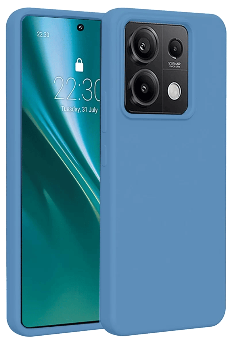 Xiaomi Redmi Note 13 Pro 4G Kılıf First Silikon - Mavi