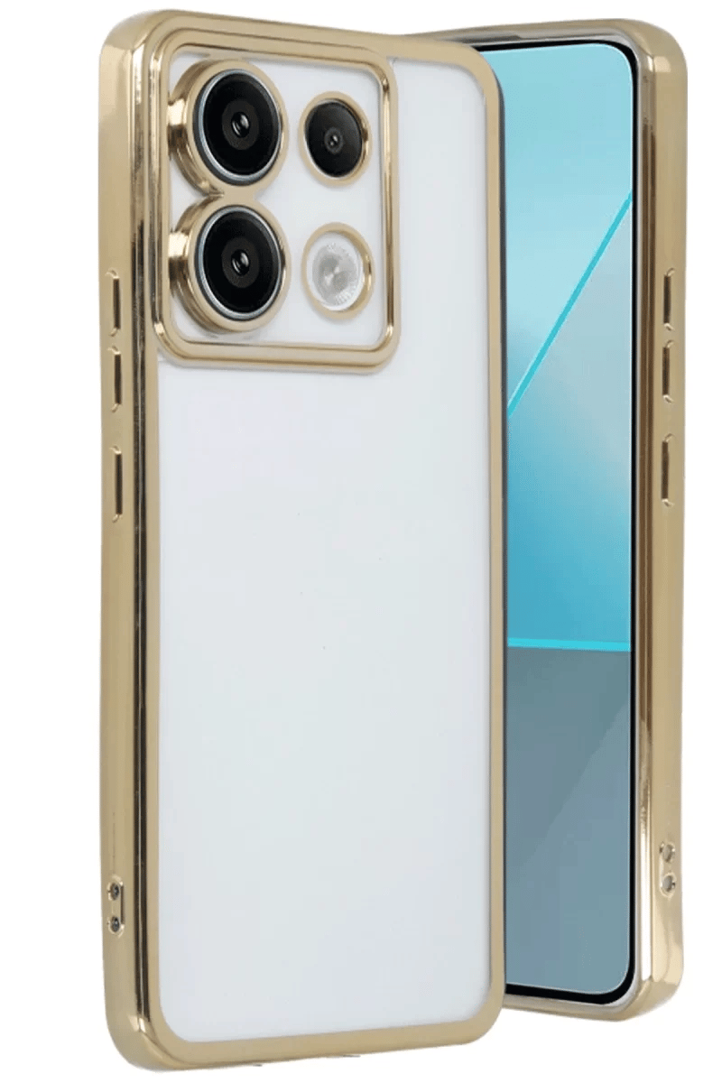 Xiaomi Redmi Note 13 Pro 4G Kılıf Lensli Silikon - Gold