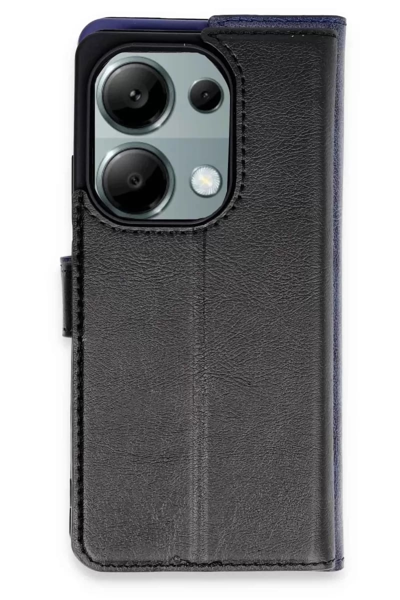 Xiaomi Redmi Note 13 Pro 4G Kılıf Trend S Plus Kapaklı Kılıf - Siyah