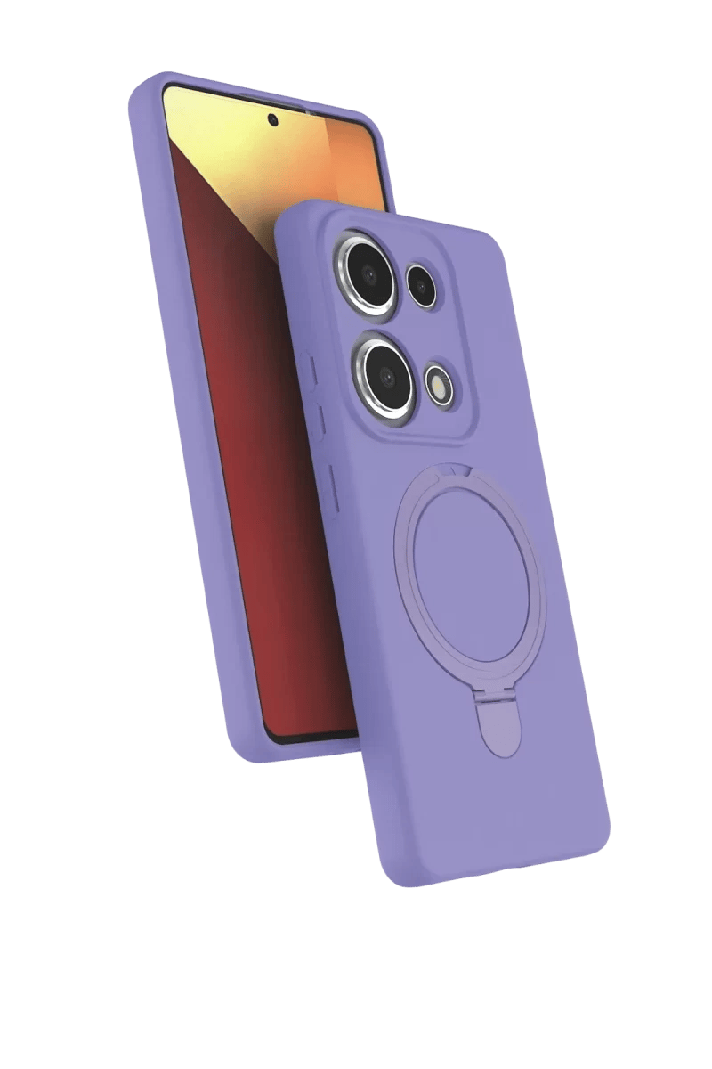 Xiaomi Redmi Note 13 Pro 4G Regal Magsafe Standlı Kapak - Lila