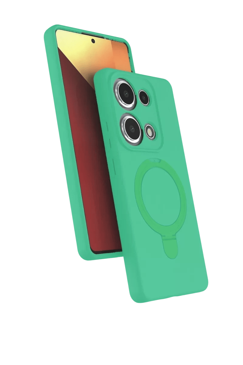 Xiaomi Redmi Note 13 Pro 4G Regal Magsafe Standlı Kapak - Yeşil