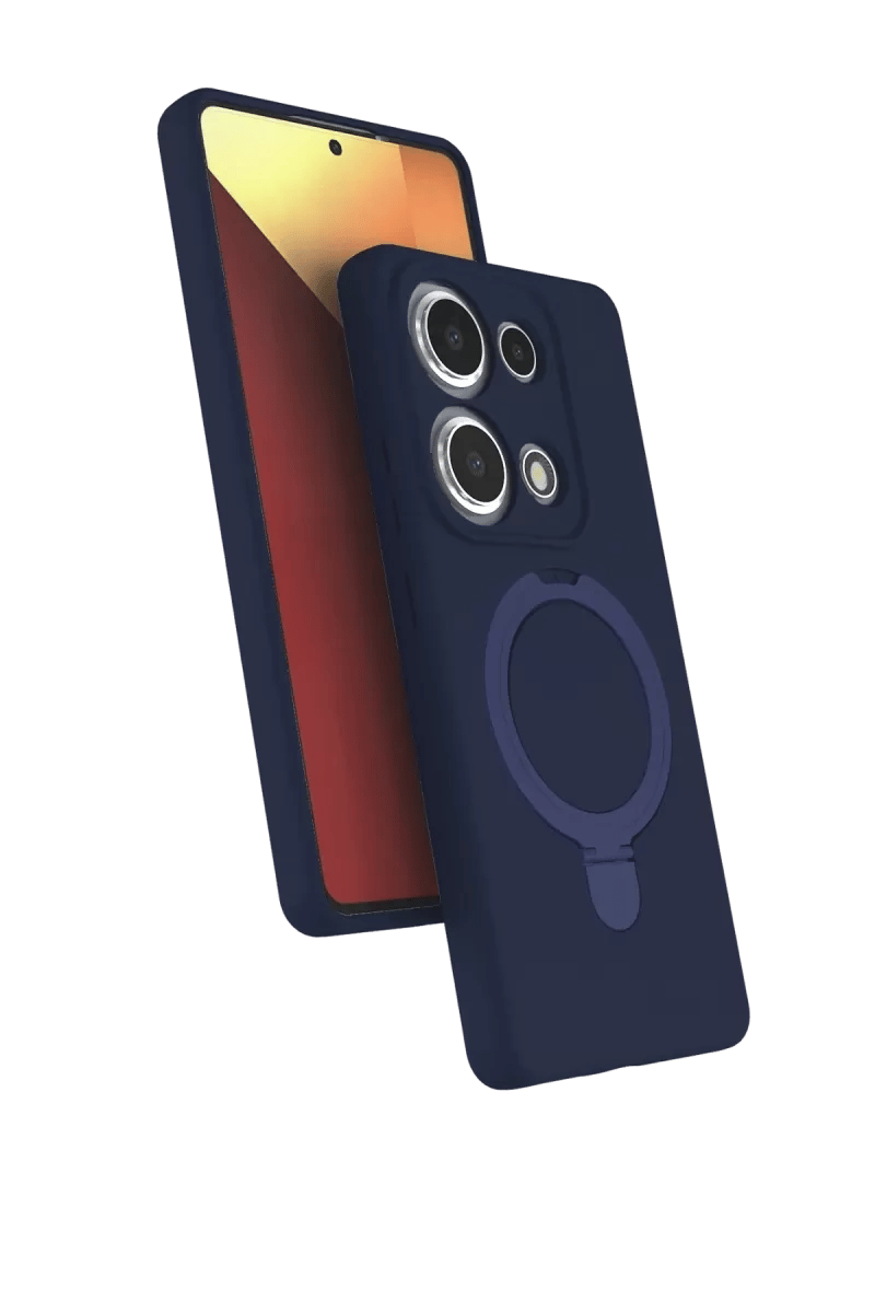 Xiaomi Redmi Note 13 Pro 4G Regal Magsafe Standlı Kapak - Lacivert