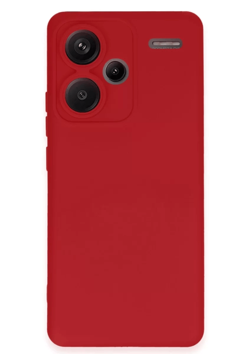 Xiaomi Redmi Note 13 Pro Plus Kılıf Nano içi Kadife Silikon - Kırmızı