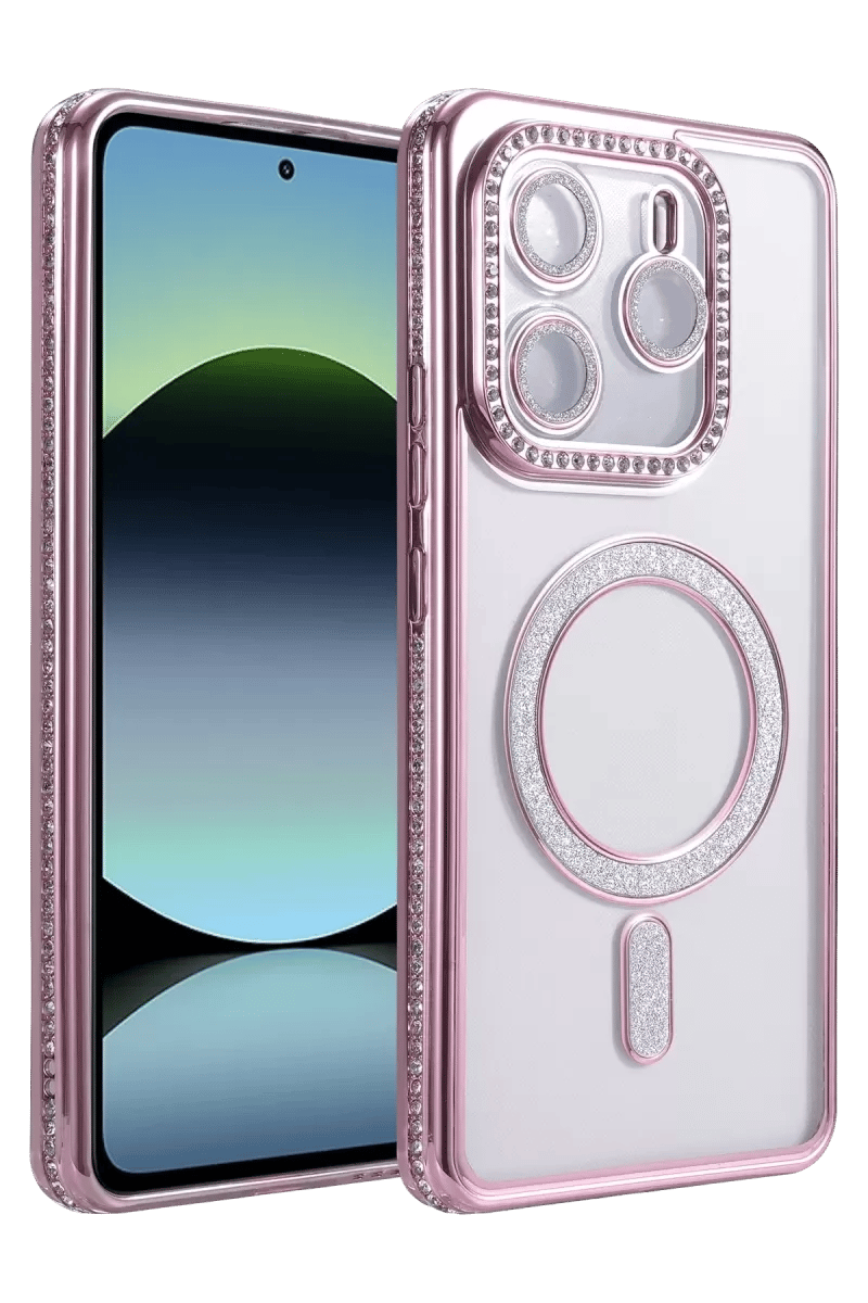Xiaomi Redmi Note 14 4G Joke Simli Magneticsafe Kılıf - Pembe