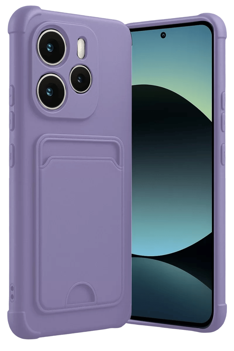 Xiaomi Redmi Note 14 4G Kelvin Kartvizitli Silikon - Lila