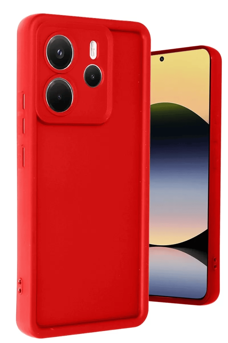 Xiaomi Redmi Note 14 4G Kılıf Viera Silikon - Kırmızı