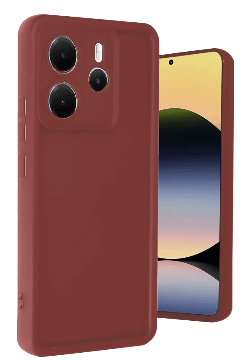 Xiaomi Redmi Note 14 4G Kılıf Viera Silikon - Bordo