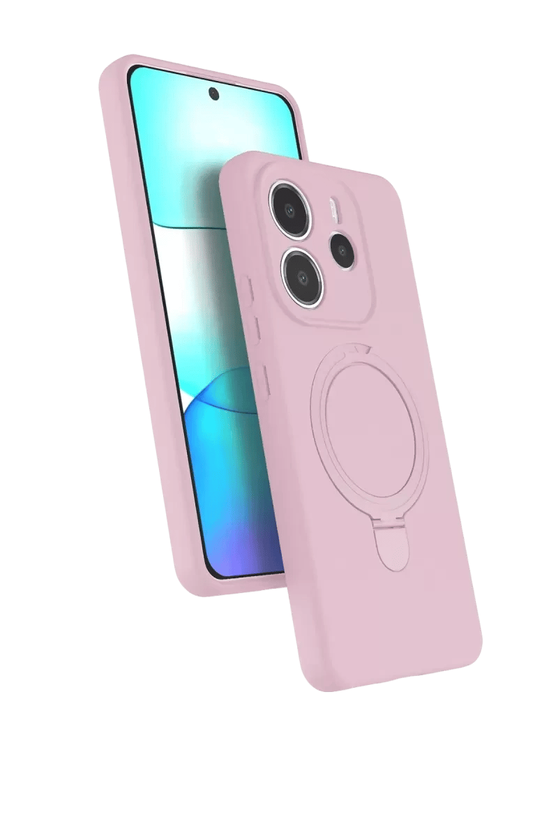 Xiaomi Redmi Note 14 4G Regal Magsafe Standlı Kapak - Açık Pembe