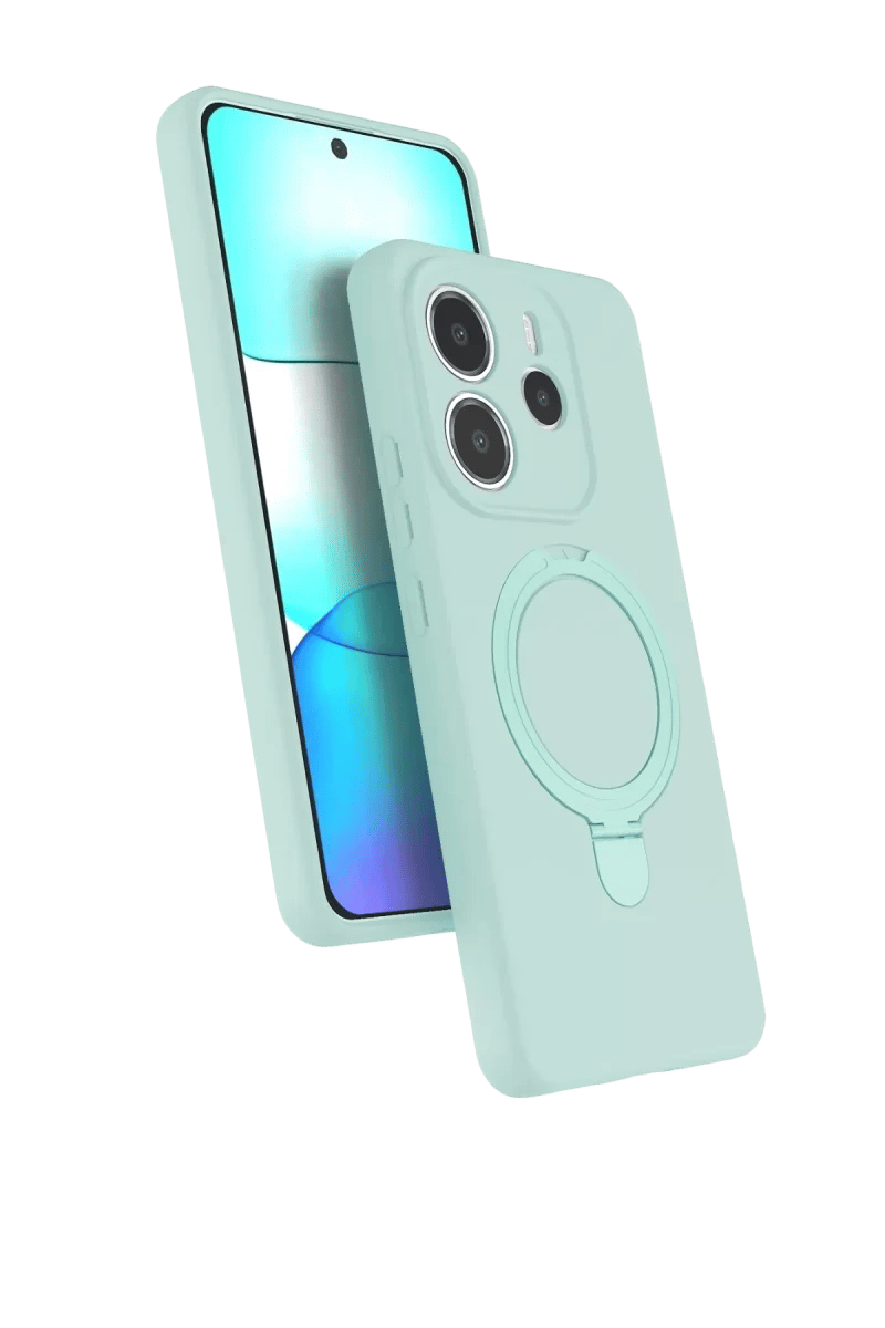 Xiaomi Redmi Note 14 4G Regal Magsafe Standlı Kapak - Su Yeşili