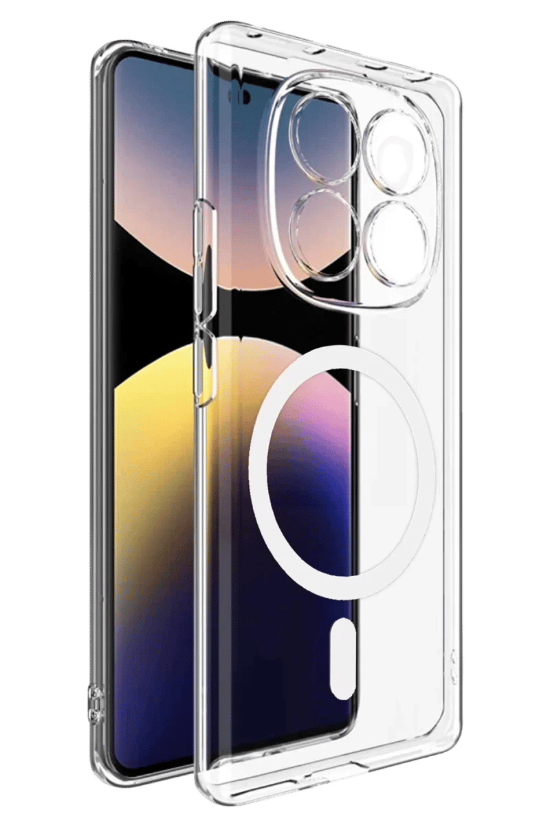 Xiaomi Redmi Note 14 Pro 4G Combo Sert Şeffaf Magsafe Kapak - Şeffaf