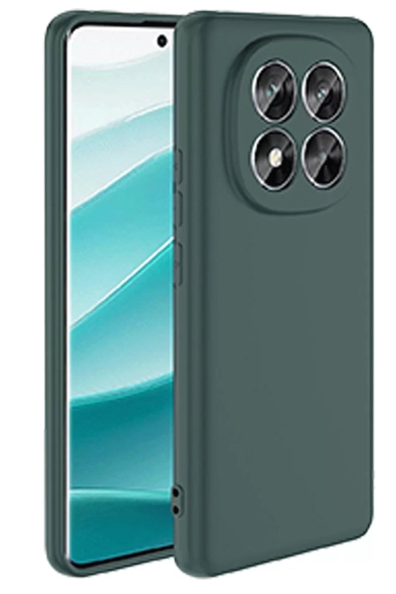 Xiaomi Redmi Note 14 Pro 4G Kılıf First Silikon - Koyu Yeşil