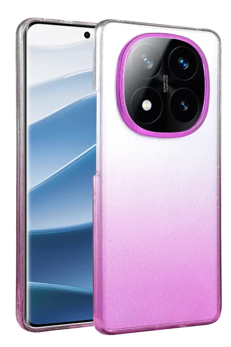 Xiaomi Redmi Note 14 Pro 5G Glossy Kapak - Mor