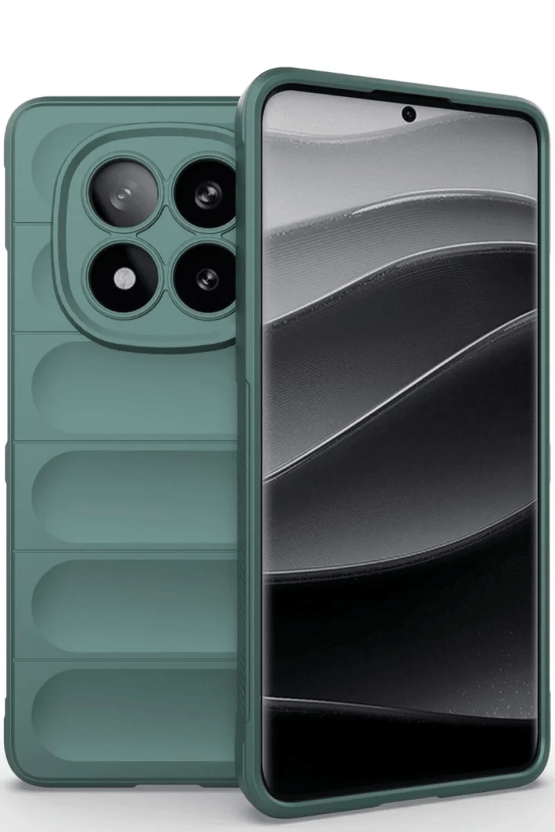 Xiaomi Redmi Note 14 Pro 5G Kılıf Optimum Silikon - Koyu Yeşil