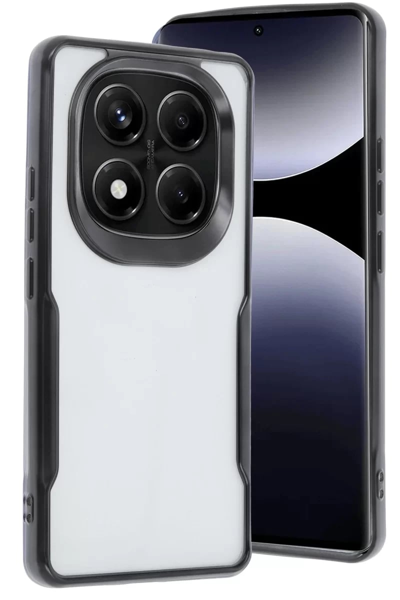 Xiaomi Redmi Note 14 Pro Plus Kılıf Boyi Silikon Kapak - Siyah