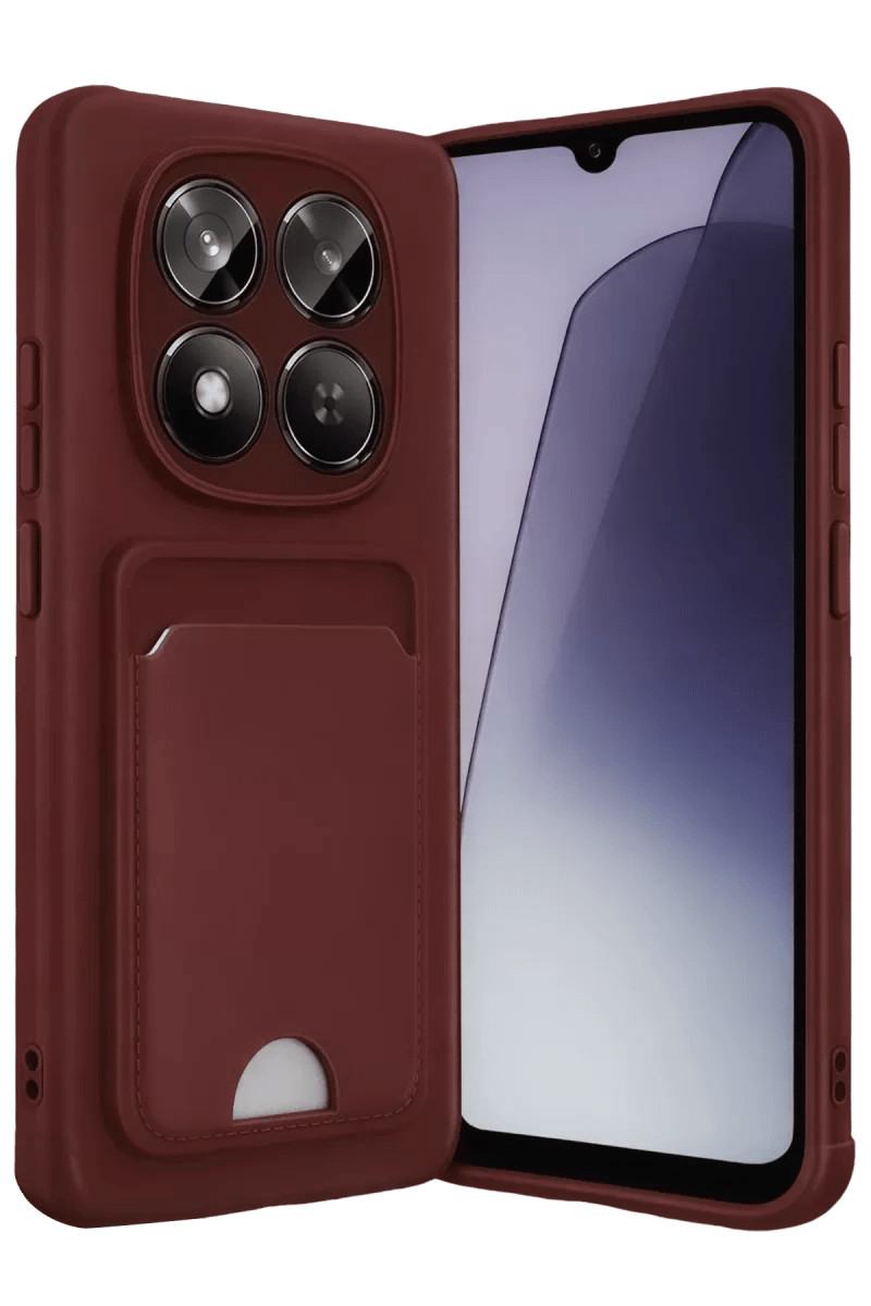 Xiaomi Redmi Note 15 4G Kelvin Kartvizitli Silikon - Bordo