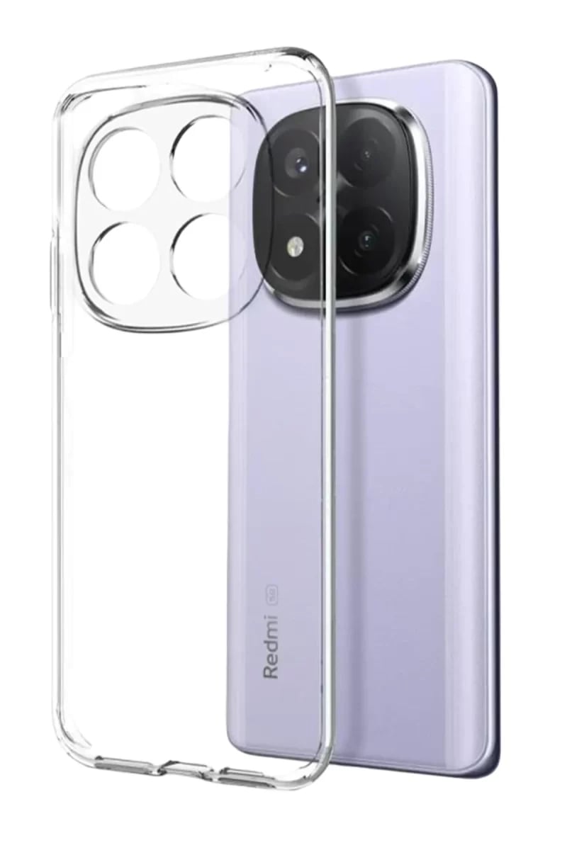 Xiaomi Redmi Note 15 Pro 5G Lüx Şeffaf Silikon - Şeffaf
