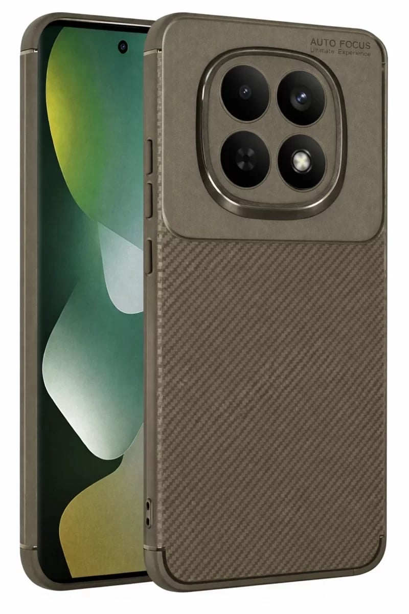 Xiaomi Redmi Note 15 Pro Plus 5G Auto Focus Karbon Kapak - Kahverengi