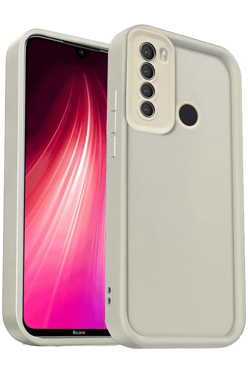 Xiaomi Redmi Note 8 Kılıf Viera Silikon - Krem