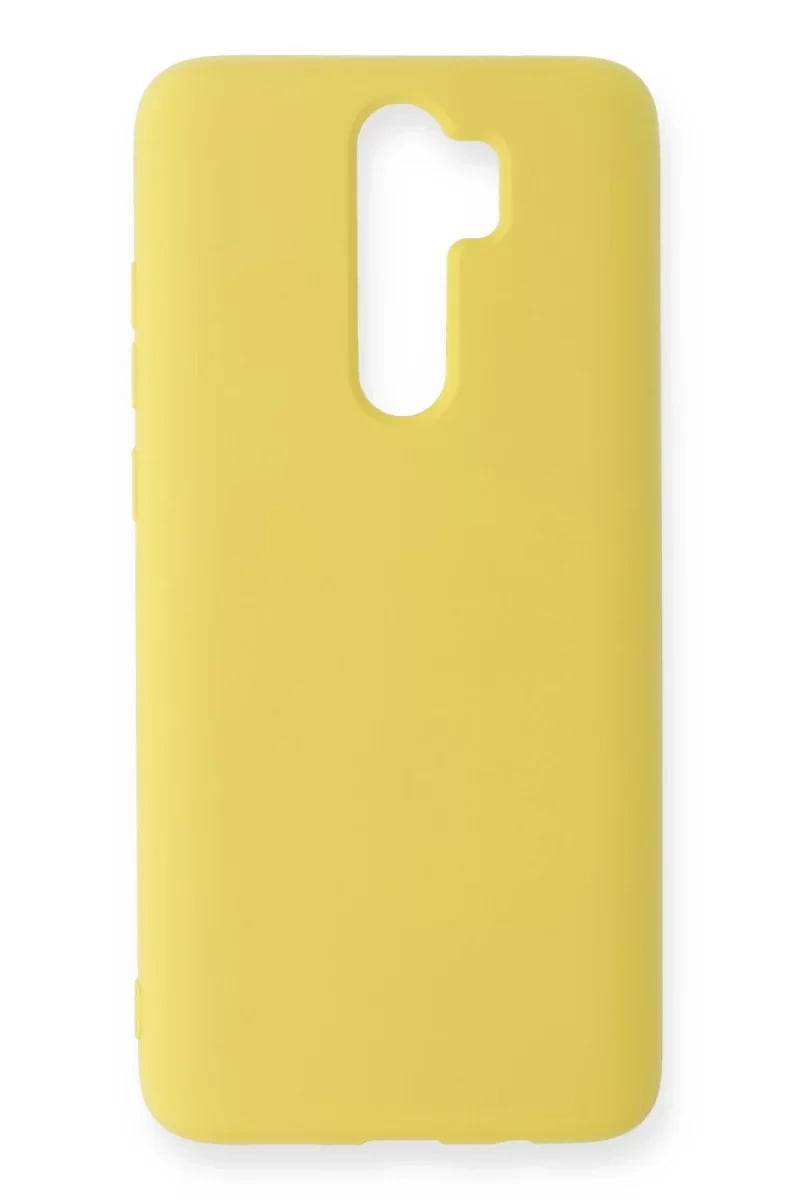 Xiaomi Redmi Note 8 Pro Kılıf Nano içi Kadife Silikon - Sarı