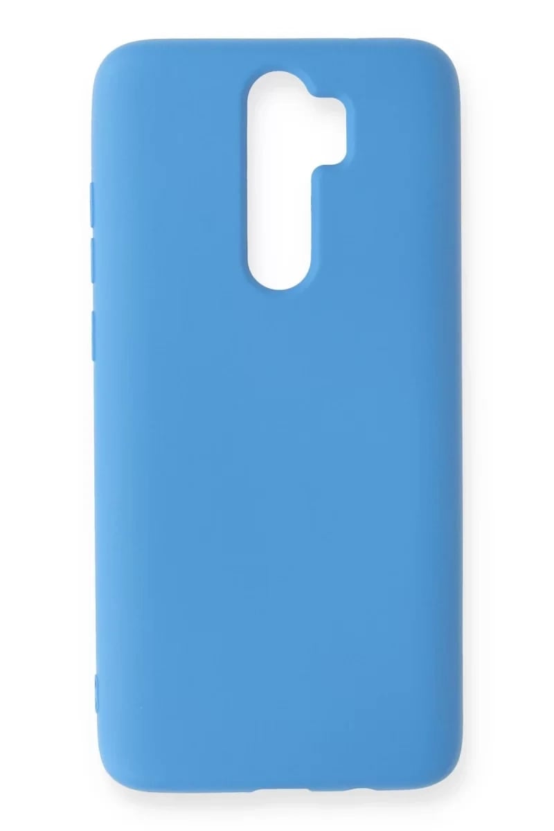 Xiaomi Redmi Note 8 Pro Kılıf Nano içi Kadife Silikon - Mavi