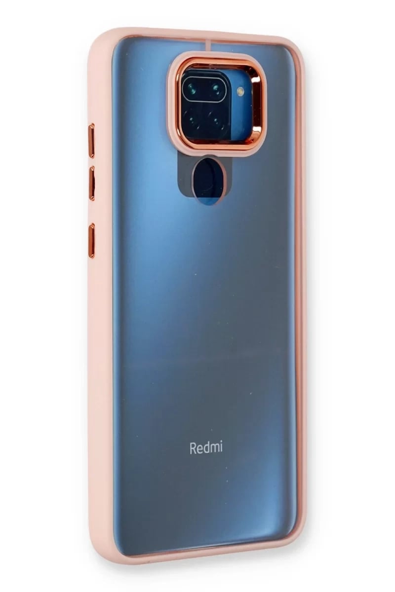 Xiaomi Redmi Note 9 Kılıf Dora Kapak - Pudra