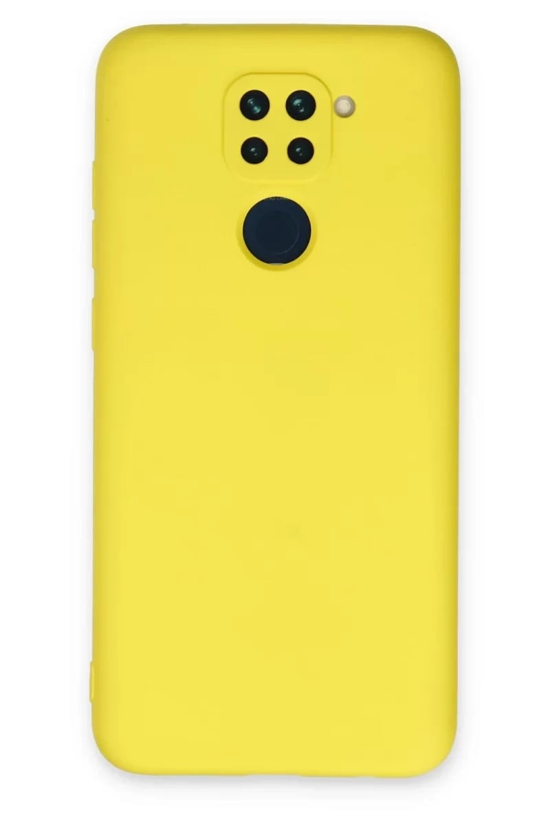 Xiaomi Redmi Note 9 Kılıf Nano içi Kadife Silikon - Sarı