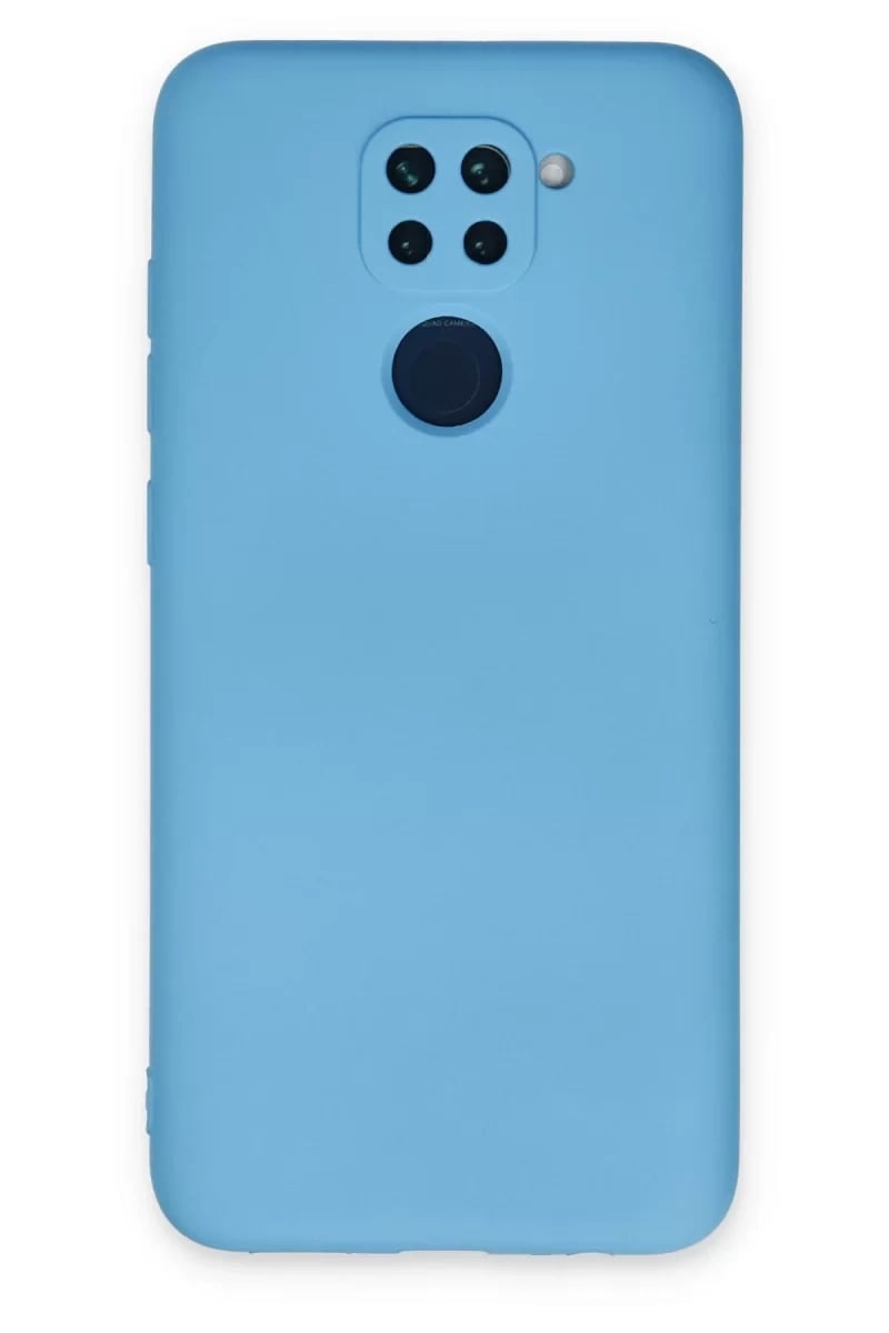 Xiaomi Redmi Note 9 Kılıf Nano içi Kadife Silikon - Mavi