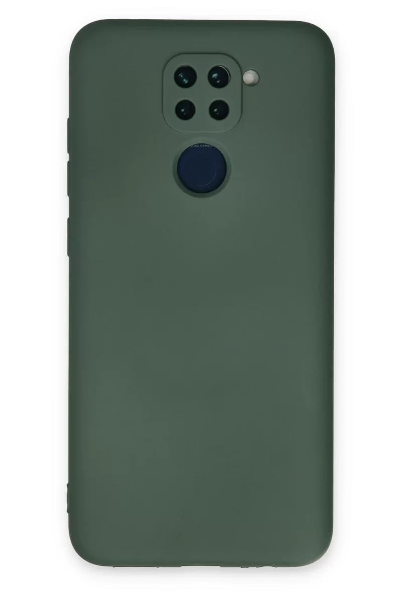 Xiaomi Redmi Note 9 Kılıf Nano içi Kadife Silikon - Koyu Yeşil