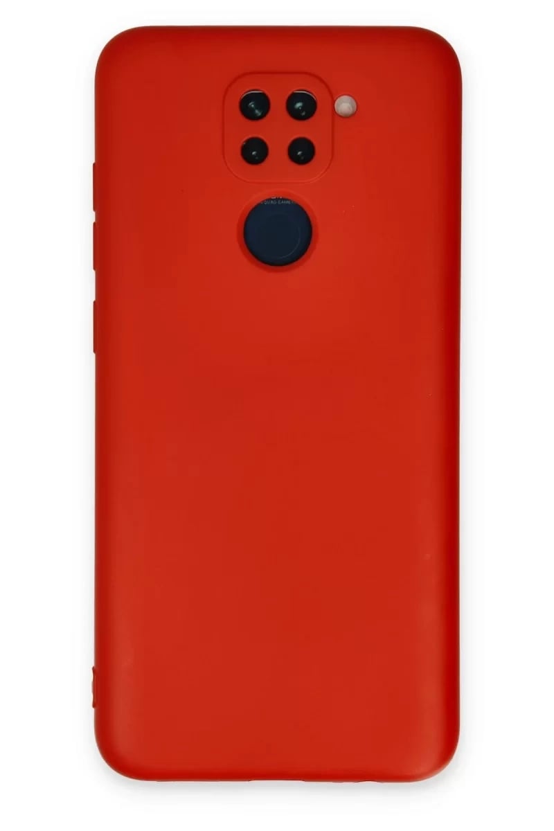 Xiaomi Redmi Note 9 Kılıf Nano içi Kadife Silikon - Kırmızı