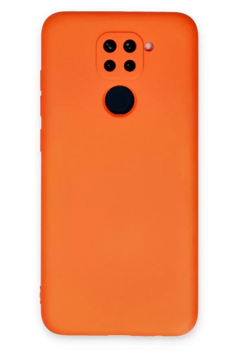 Xiaomi Redmi Note 9 Kılıf Nano içi Kadife Silikon - Turuncu
