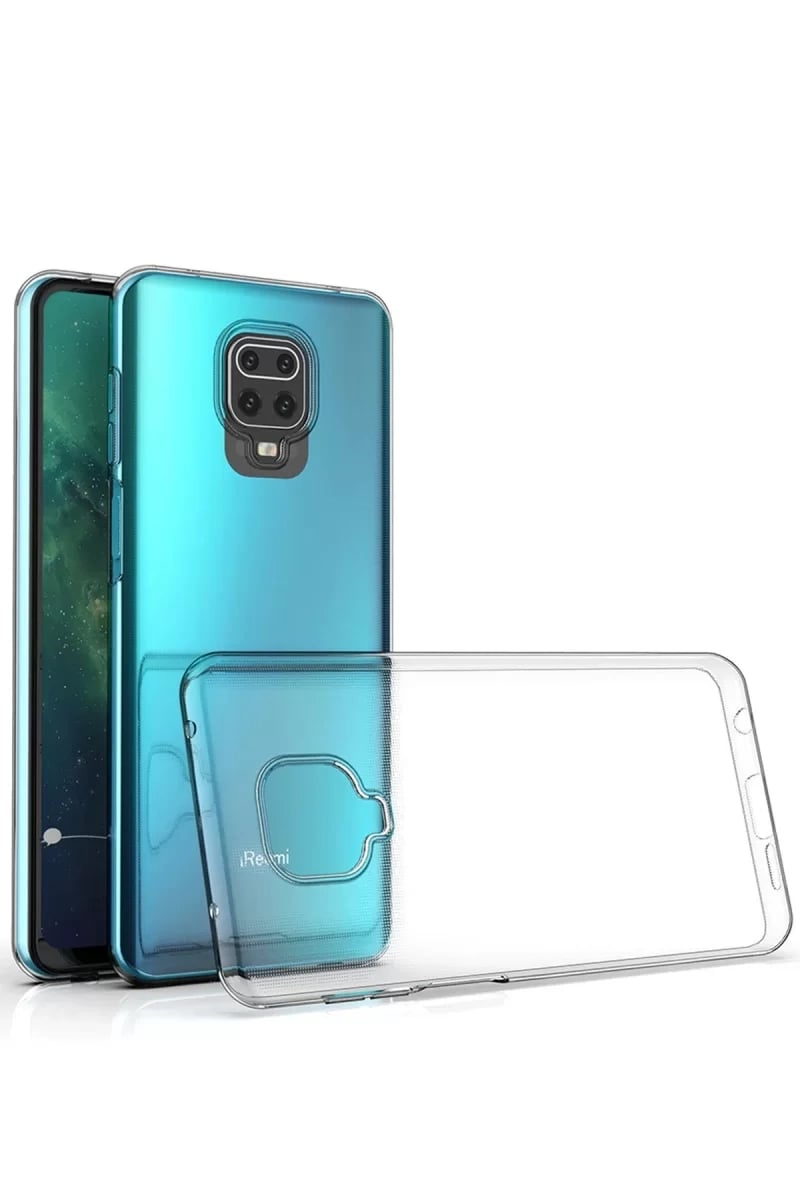 Xiaomi Redmi Note 9 Pro Kılıf Lüx Şeffaf Silikon - Şeffaf